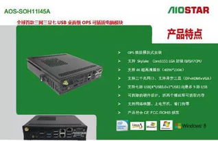 愛(ài)鑫微電子發(fā)布全球首款三網(wǎng)三顯intelskylakeh110系列ops插拔式電腦